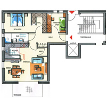  Grundriss Haus 3 - Wohnung 3.1 und Wohnung 3.4 (78,63 m²)