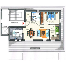 Grundriss Haus 3 - Penthouse-Wohnung 3.8 (76,98 m²)