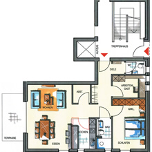  Grundriss Haus 4 - Wohnung 4.3 und Wohnung 4.6 (80,16 m²)