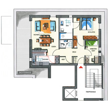 Grundriss Haus 4 - Penthouse-Wohnung 4.7 (87,03 m²)