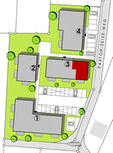 Lage Haus 3 - Wohnung 3.3 und Wohnung 3.6 (80,42 m²)