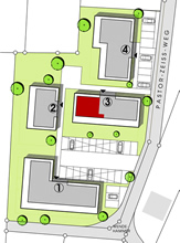 Lage Haus 3 - Penthouse-Wohnung 3.7 (66,36 m²)