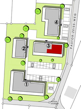 Lage Haus 3 - Penthouse-Wohnung 3.8 (76,98 m²)