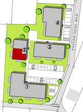 Lage Haus 2 - Wohnung 2.2 und Wohnung 2.4 (74,98 m²)